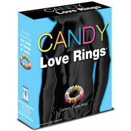 Ensemble d'anneaux péniens comestible faits de confiseries - 3 unités