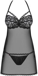 Joylace babydoll & thong black Noir