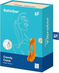 Candy Cane Vinger Vibrator Orange