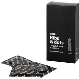 Ribs & Dots Préservatifs 10 pcs