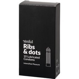 Ribs & Dots Préservatifs 10 pcs