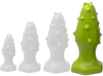 Plug silicone Monster Spike XL 16 x 6.5cm Vert