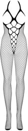 Bodystocking N106 filet seins nus Noir
