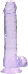Gode Jelly Réaliste 19cm Violet