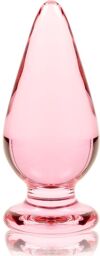 Plug Anal en Verre Borosilicate Modèle 4 - Rose