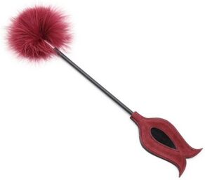 Cravache-Plumeau Victoria Pourpre 43cm