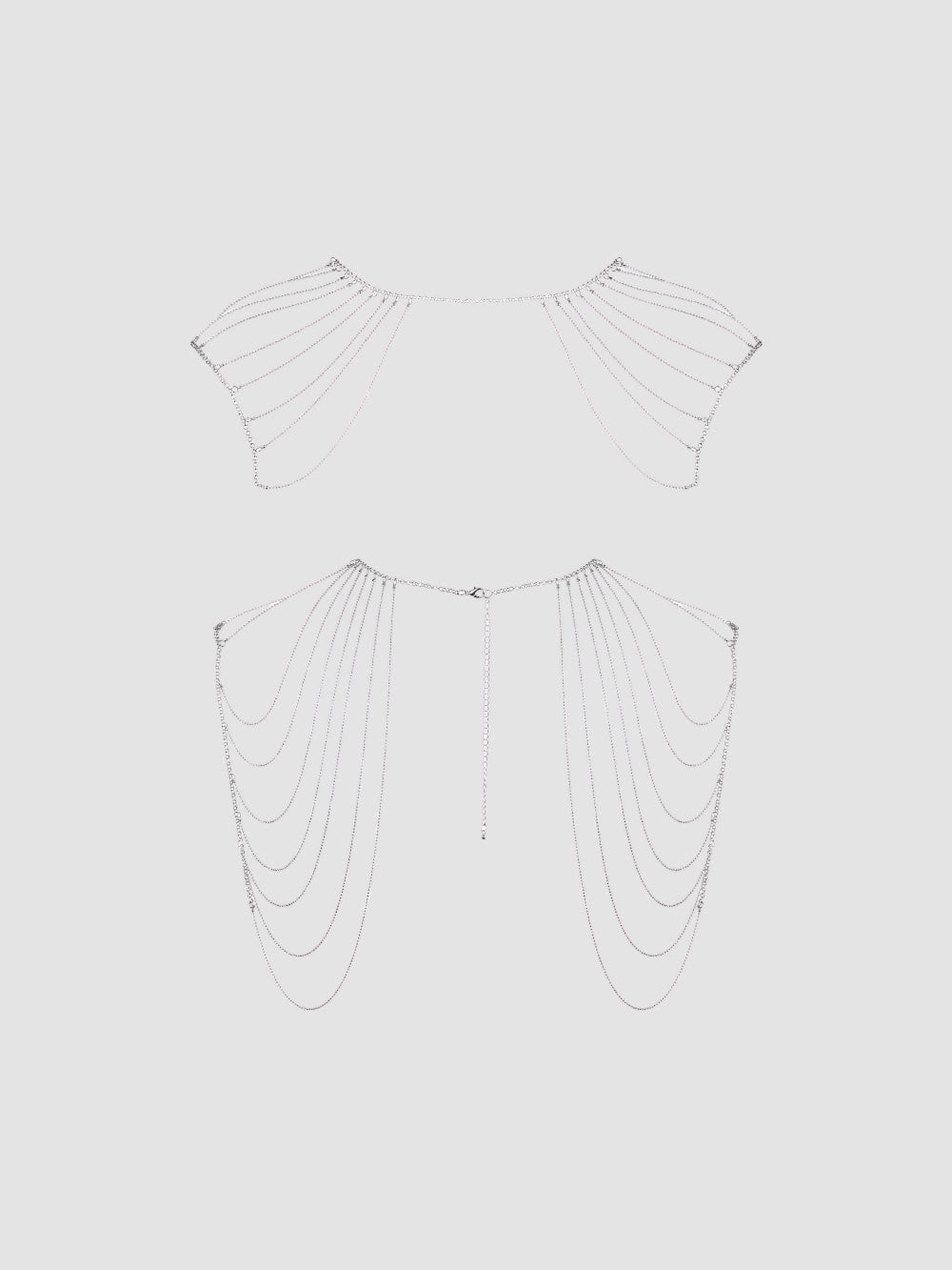 Bijoux d'Épaules et de Dos en Chaînettes Métalliques Magnifique