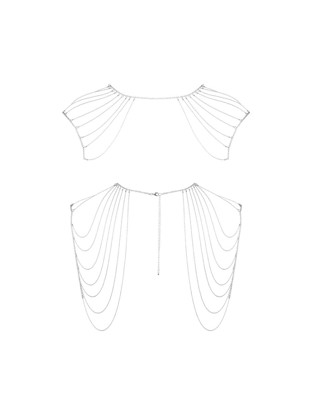 Bijoux d'Épaules et de Dos en Chaînettes Métalliques Magnifique