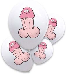 Ballons Pénis Blancs Blanc
