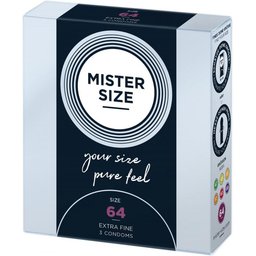 MISTER.SIZE Préservatifs 64 mm 3 pièces