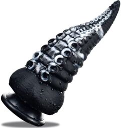 Gode Tentacule Sealik 20 x 8cm Noir-Blanc