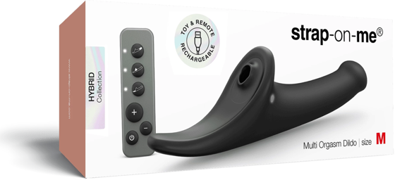 Multi orgasm dildo semi-réaliste télécommandé M Noir