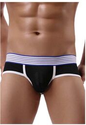 Jockstrap M116 Noir & Blanc Noir