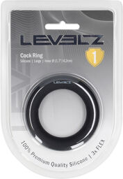 Cockring en silicone liquide - L - Noir