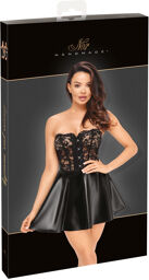 Robe Corset Élégante en Dentelle Noir