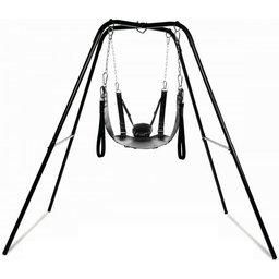 - Balançoire sexuelle extrême avec porte-tête - Noir