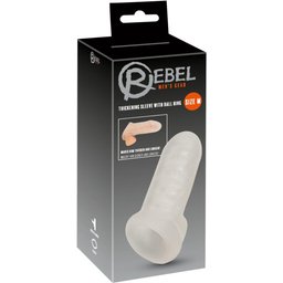 - Gaine Épaississante avec Anneau Scrotal - 16,5 cm