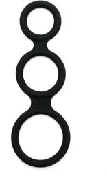 Triple Cock Ring - Noir