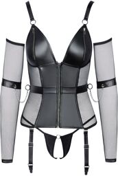 Guêpière avec Zip Noir