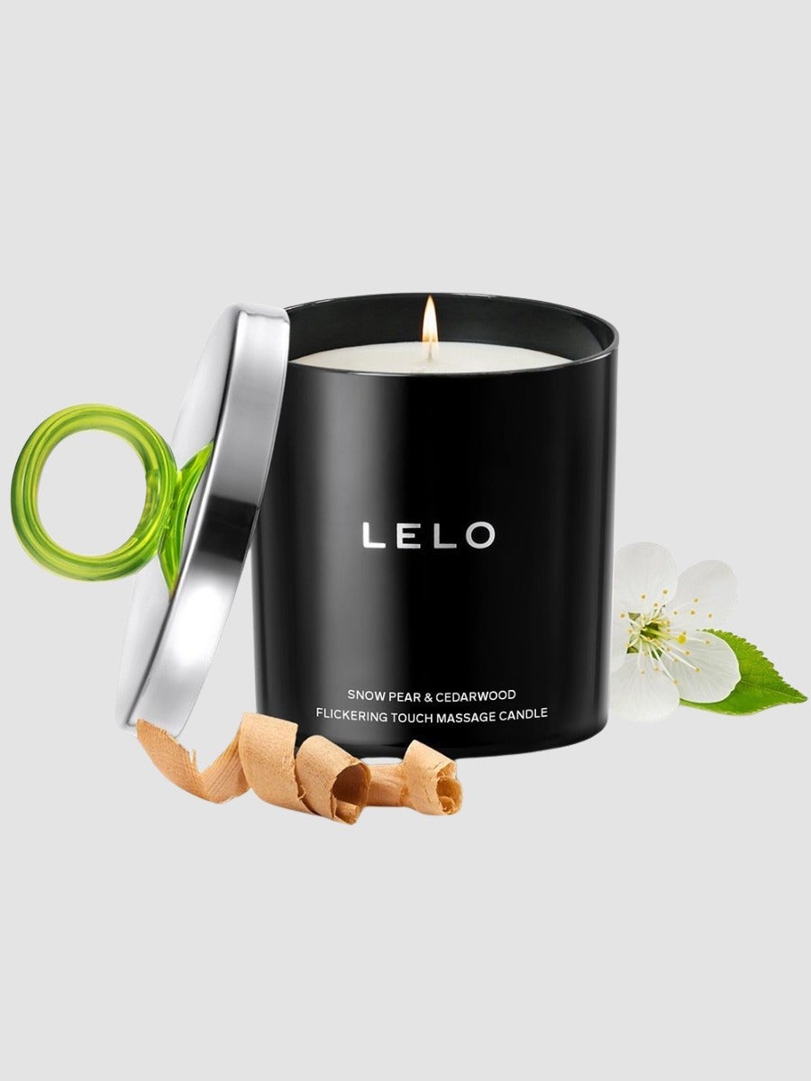 Bougie de massage poire et bois de cèdre Flickering Touch
