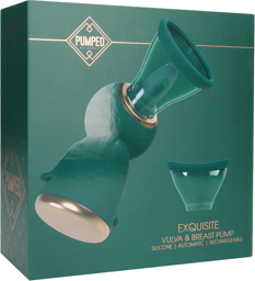 Exquis - Pompe rechargeable pour vulve et seins - Vert forêt
