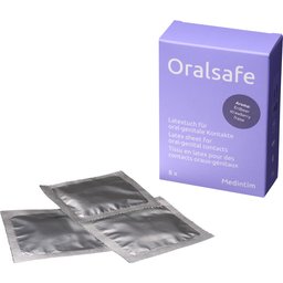 Oralsafe Strawberry Latex Digue Dentaire 8 pcs