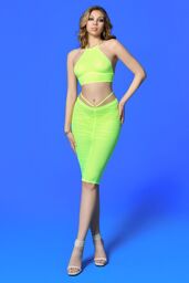 Jupe Résille Tango Jaune Fluo Jaune fluo