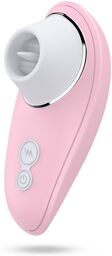 Vibromasseur rose à langue vibrante pour cunnilingus