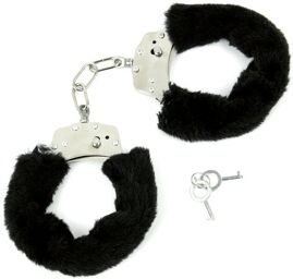 Menottes fourrure noire