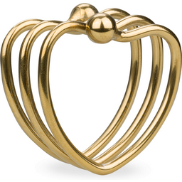 Anneau ring en métal cœur Loving