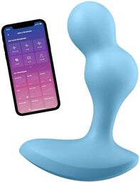 Plug Anal Vibrant Connecté Deep Diver Bleu