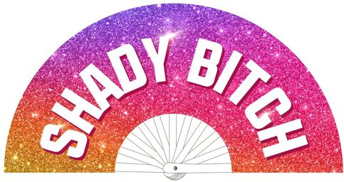 Éventail Shady Bitch 64cm