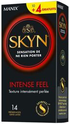 Préservatifs Intense Feel Boite de 10 + 4 Gratuits Transparent