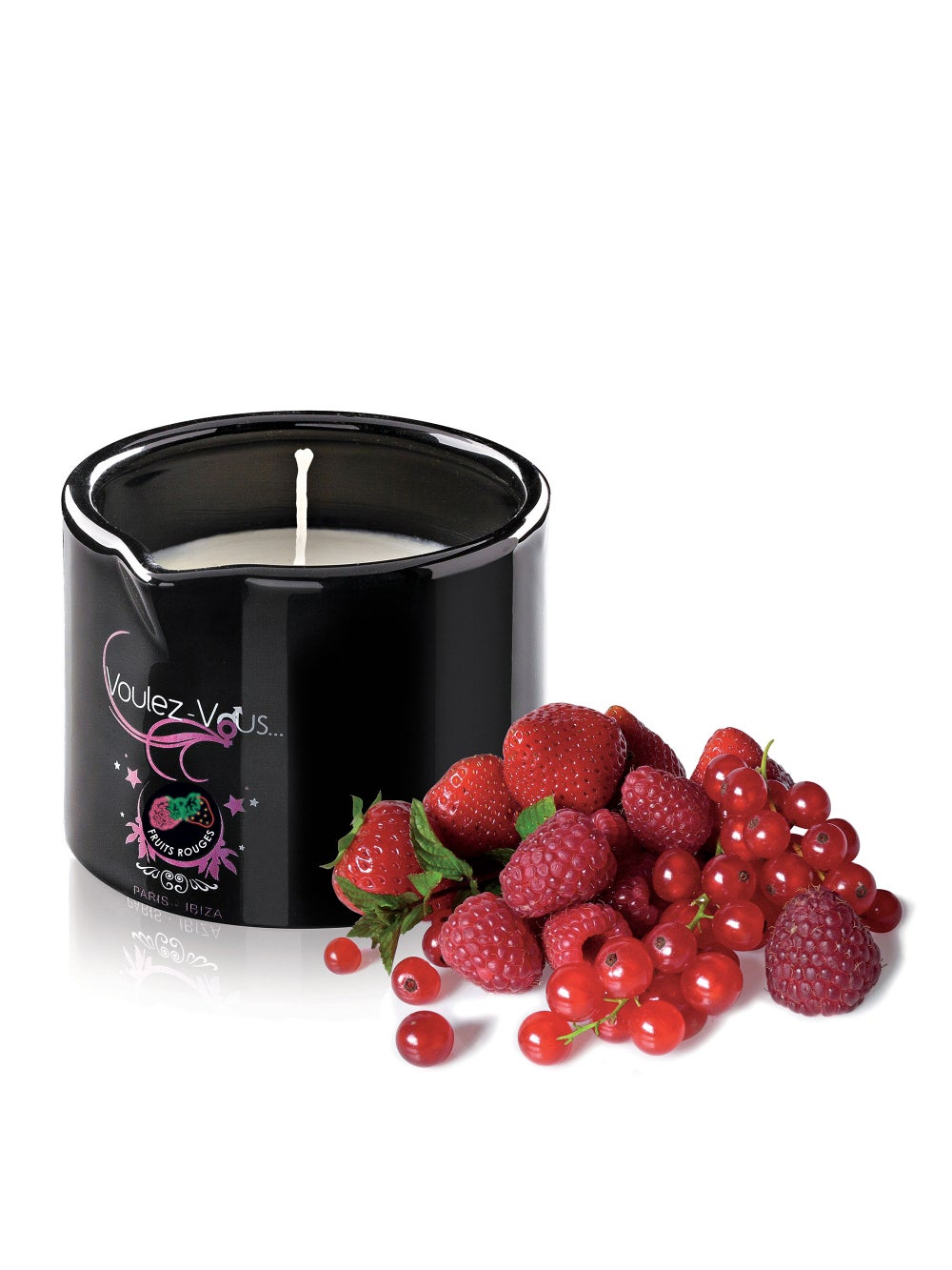 Bougie de massage gourmande fruits rouges Allume-moi