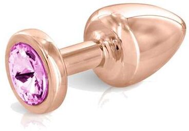 Plug Anal Bijou XS Aluminium Pink Angel Rose