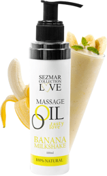 Huile de massage comestible parfum Milkshake - 100 ml