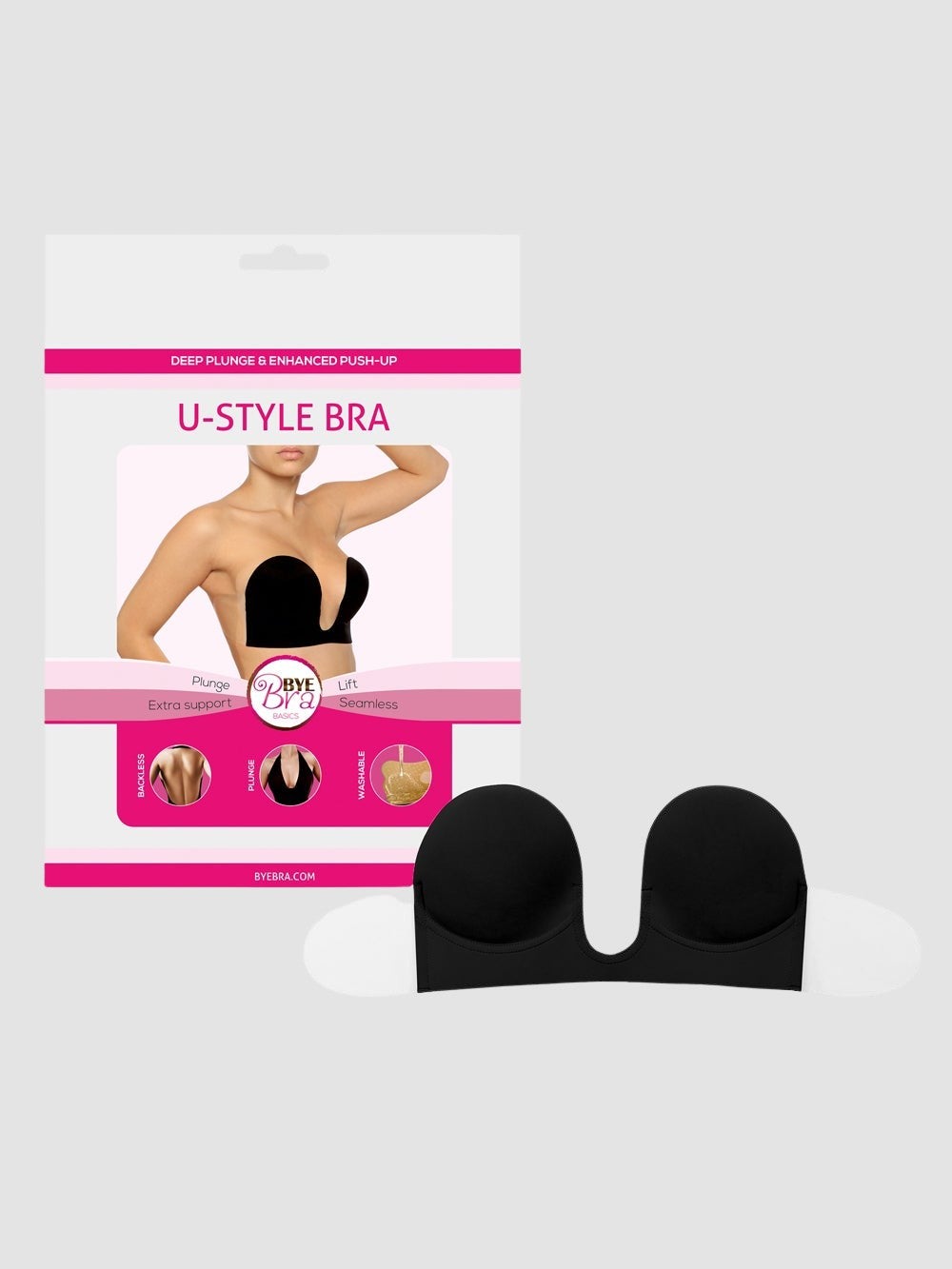 Soutien-Gorge Adhésif U-Style Bra Noir