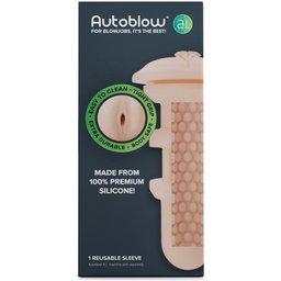 - A.I. Gaine en silicone en forme de vagin - Beige
