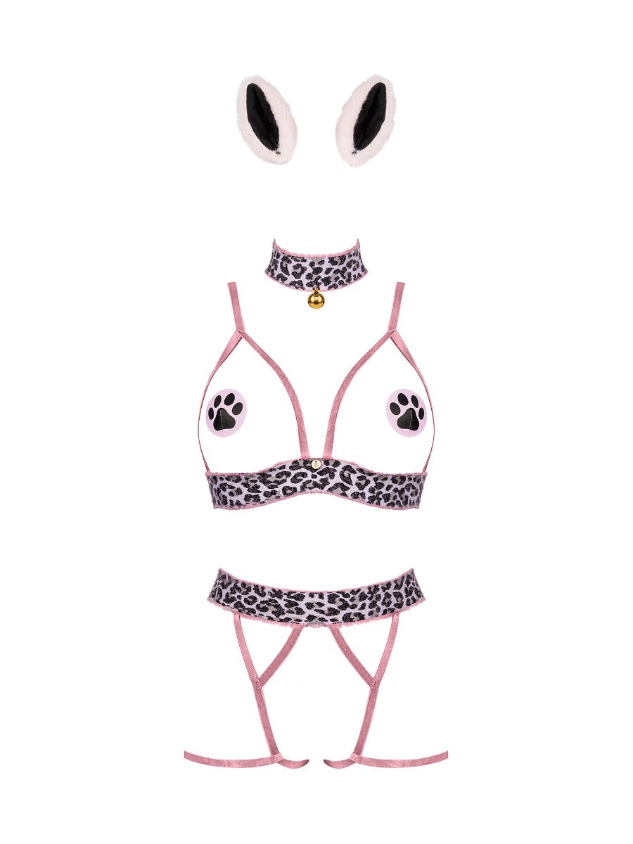 Costume Catriny Léopard Rose