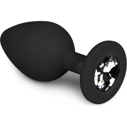 EasyToys - Plug à diamant taille M - Noir