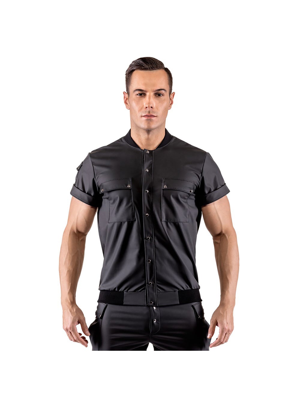 Chemise Multi Poches Noir