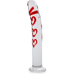 Gode godemichet en verre Amorous gode vaginal ou anal homme ou femme - Rouge