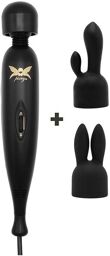 Vibromasseur Wand avec 2 accessoires - Noir