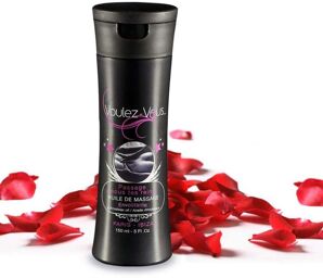 Huile de Massage Envoûtante Pétale de Rose Passage Sous Tes Reins Rouge