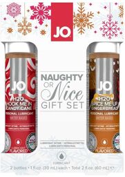 Pack 2 Lubrifiants Eau H2O Naughty Or Nice