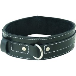 - Edge Lined Leather Collar