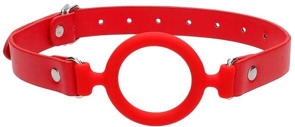 Bâillon Anneau Silicone Ring Gag Rouge