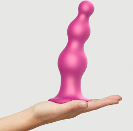 Plug anal BEADS Rose taille XXL