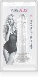 Gode dong jelly transparent ventouse 18cm