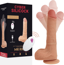 Gode Réaliste Va-et-Vient Vibrant 17 cm avec Télécommande MR RICK
